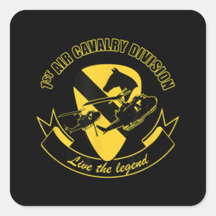 1st Air Cavalry Division Square Sticker