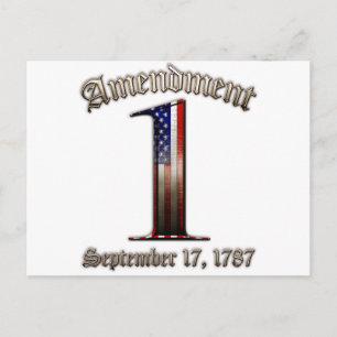 1st Amendment Postcard
