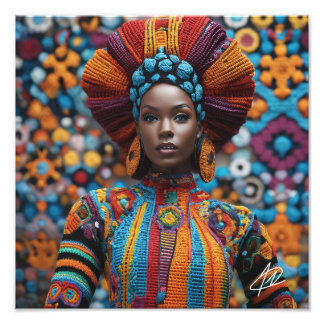 1st Android Black Woman Premium Photo Art Print 