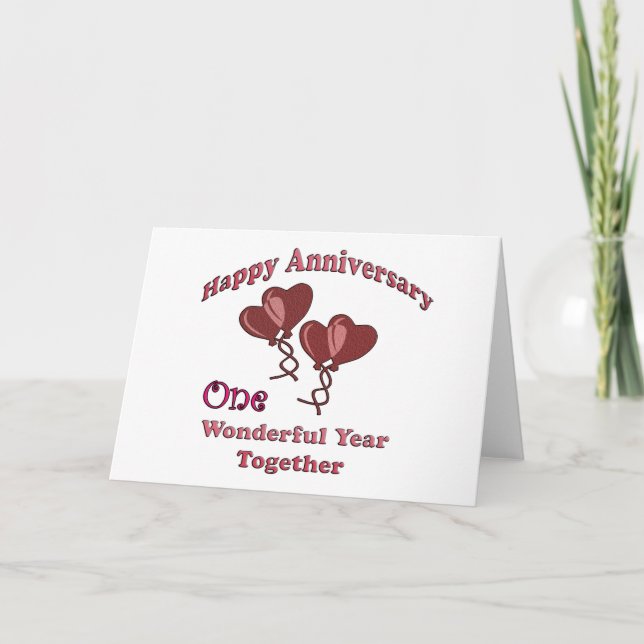 1st. Anniversary Card (Front)