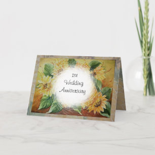 1st anniversary card