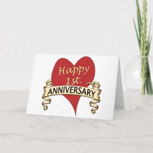 1st. Anniversary Card