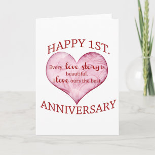 1st. Anniversary Card