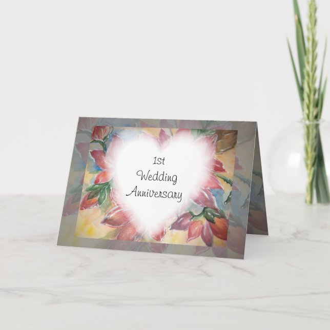 1st anniversary card (Front)