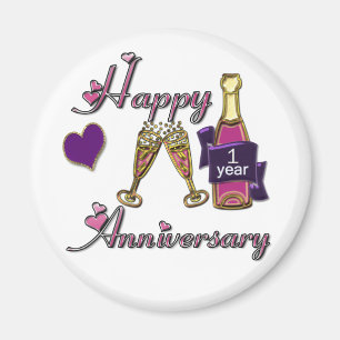 1st. Anniversary Magnet
