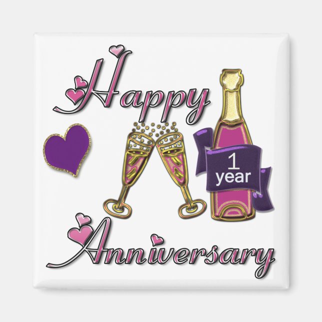 1st. Anniversary Magnet (Front)