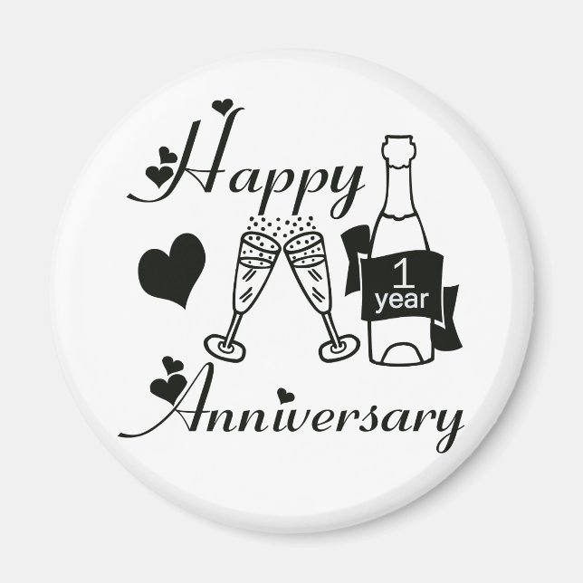 1st. Anniversary Magnet (Front)