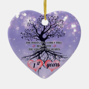 1st Anniversary Ornament   Unique gift idea 