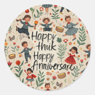 1st anniversary sticker