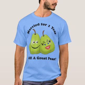 1st Anniversary T 1 Year Celebrate Wedding Day Cou T-Shirt