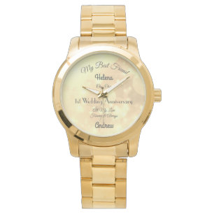 1st Anniversary Wife personalised  Watch