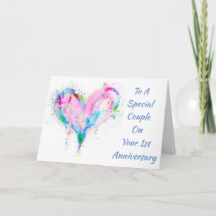 *1st ANNIVERSARY WISHES* ***SPECIAL COUPLE*** Card