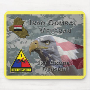 1st Armor Div Iraq Combat Veteran Mouse Mat