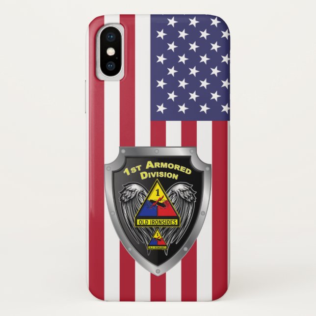 1st Armored Division “Old Ironsides” Case-Mate iPhone Case (Back)