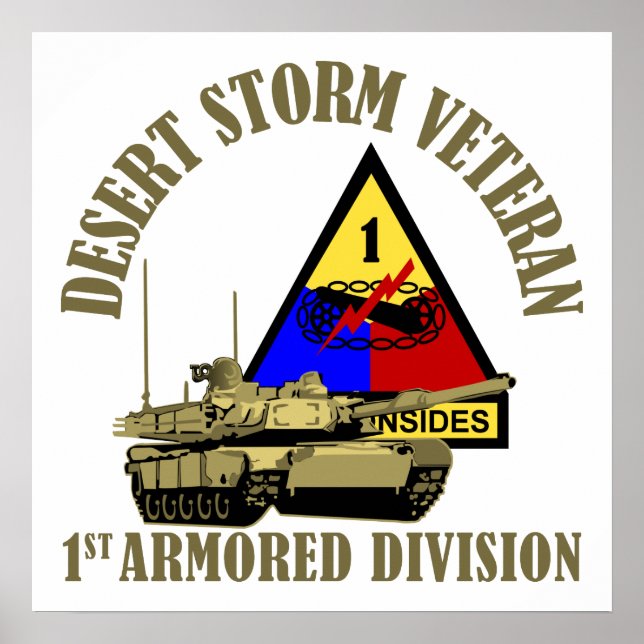 1st Armoured Division [1st AD] Poster (Front)