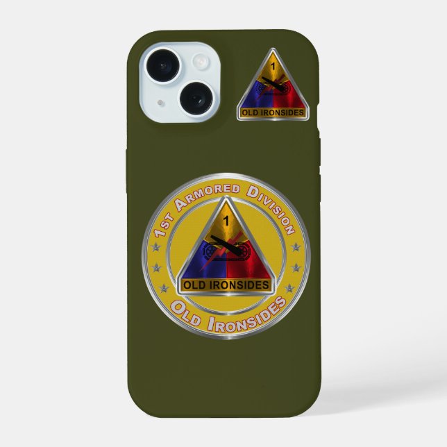 1st Armoured Division  iPhone 15 Case (Back)