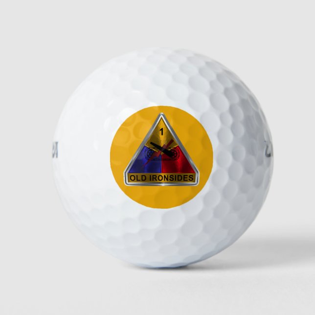 1st Armoured Division “Old Ironsides”   Golf Balls (Front)