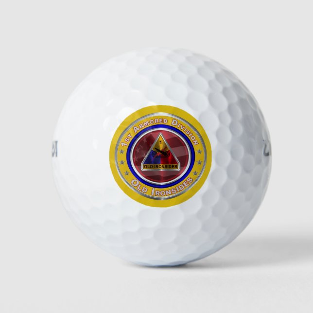 1st Armoured Division “Old Ironsides”  Golf Balls (Front)
