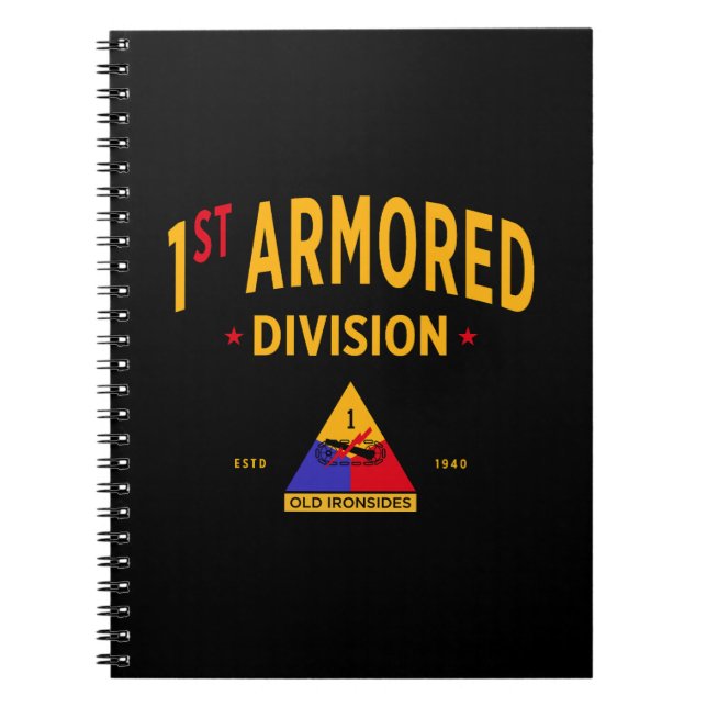 1st Armoured Division "Old Ironsides" Notebook (Front)