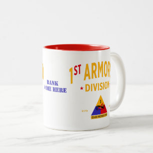 1st Armoured Division "Old Ironsides" Two-Tone Coffee Mug