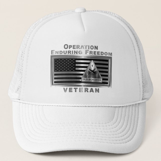 1st Armoured Division Operation Enduring Freedom Trucker Hat (Front)