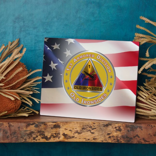 1st Armoured Division  Plaque (Side)