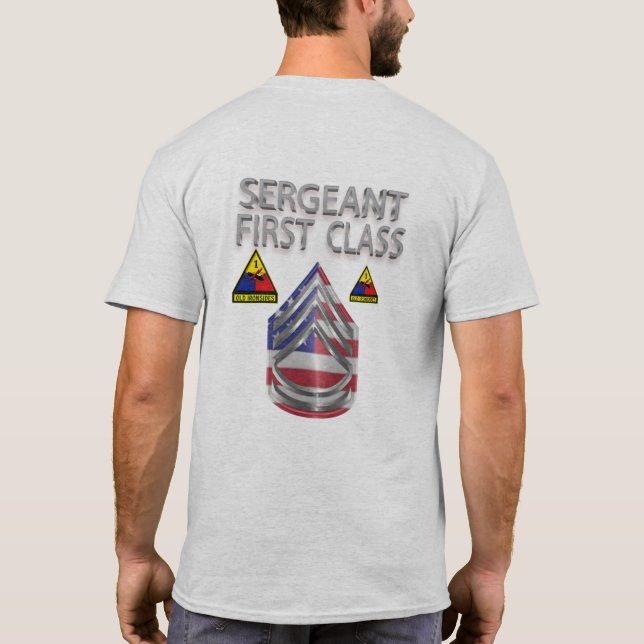 1st Armoured Division Sergeant First Class T-Shirt (Back)