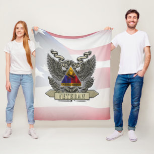 1st Armoured Division Veteran Fleece Blanket