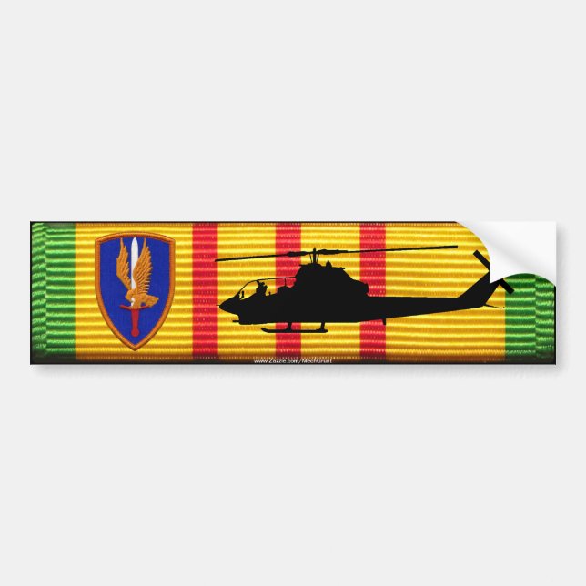 1st Aviation Bde. AH-1G Cobra VSM Bumper Sticker (Front)