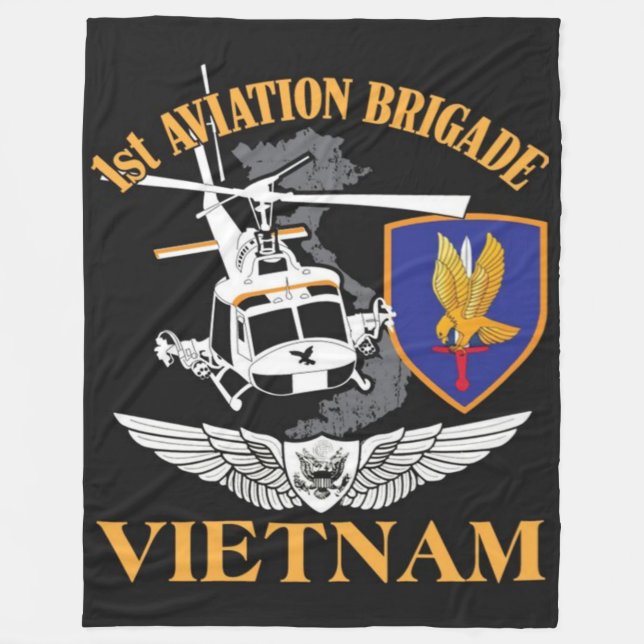1st AVIATION BRIGADE Fleece Blanket (Front)