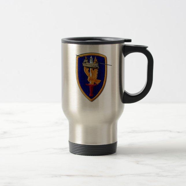 1st Aviation Brigade Fort Riley Veterans Vets Travel Mug (Right)