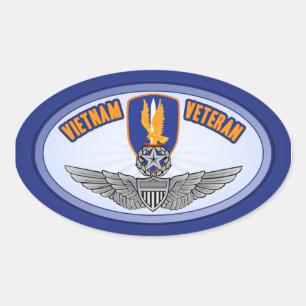 1st Avn Bde Master Aviator Oval Sticker
