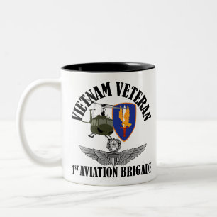 1st Avn Bde Master Aviator Two-Tone Coffee Mug