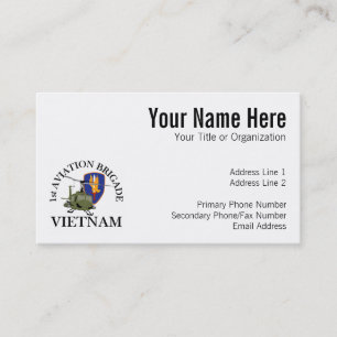 1st Avn Bde Vietnam Vet Huey Business Card