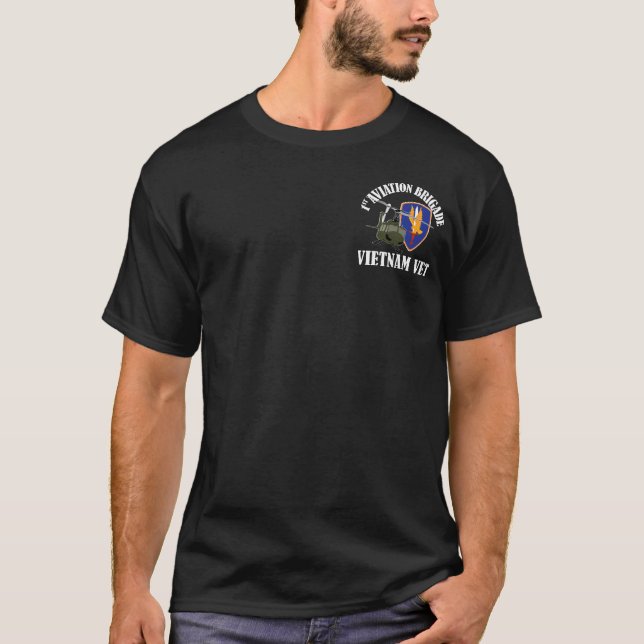 1st AVN BDE Vietnam Vet - UH-1 T-Shirt (Front)