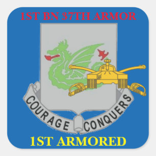1ST BATTALION 37TH ARMOR 1ST ARMORED STICKERS