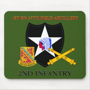 1ST BATTALION 37TH FIELD ARTILLERY 2ND INFANTRY  MOUSE MAT
