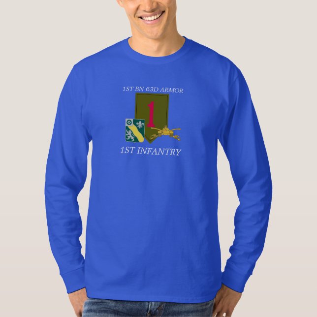 1ST BATTALION 63D ARMOR 1ST INFANTRY SHIRT (Front)