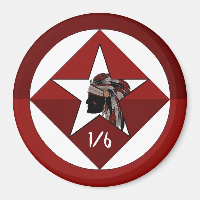 1st Battalion 6th Marine Regiment Magnet (Front)