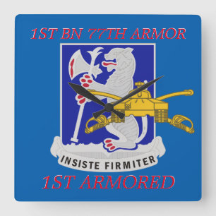 1ST BATTALION 77TH ARMOR 1ST ARMORED CLOCK