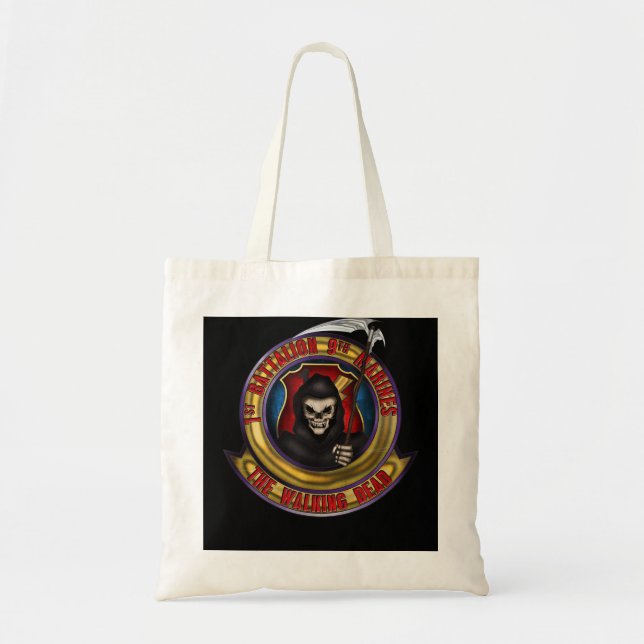 1st Battalion 9th Marines Walking Dead Tote Bag (Front)