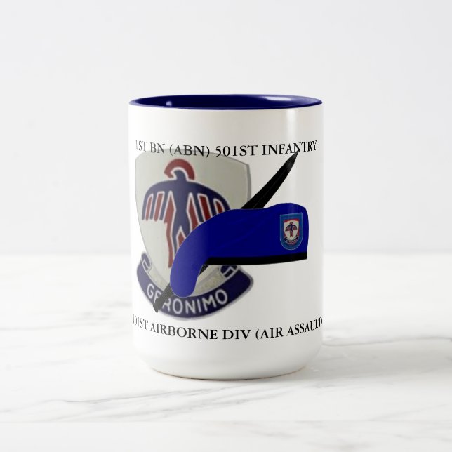1ST BATTALION (ABN) 501ST INFANTRY MUG (Center)