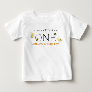 1st bee-day Shirt, bee birthday Baby T-Shirt