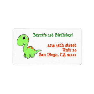 1st Birthday Address labels