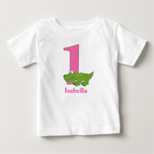 1st Birthday Alligator T shirt