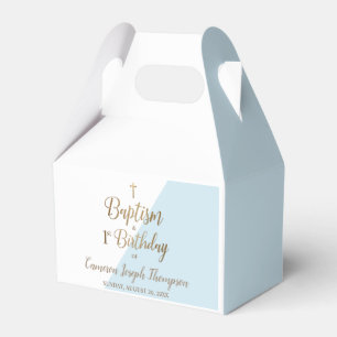1st Birthday baptism Blue baby boy Favour Box