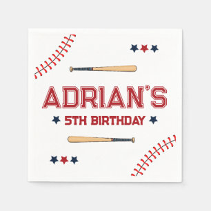 1st Birthday Baseball  Napkin