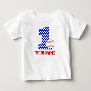1st Birthday Baseball Personalised T-shirt