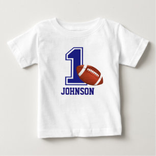 1st Birthday Boy football Personalised Baby T-Shirt