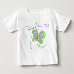 1st Birthday Butterfly Baby T-Shirt